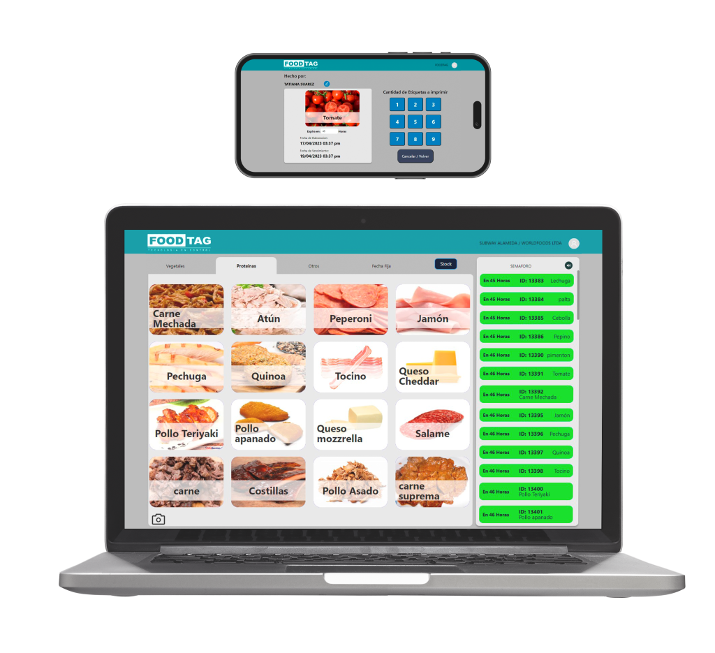 pc movil app foodtag